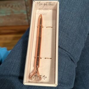 Rose gold engagement ring pen, Miss to Mrs,